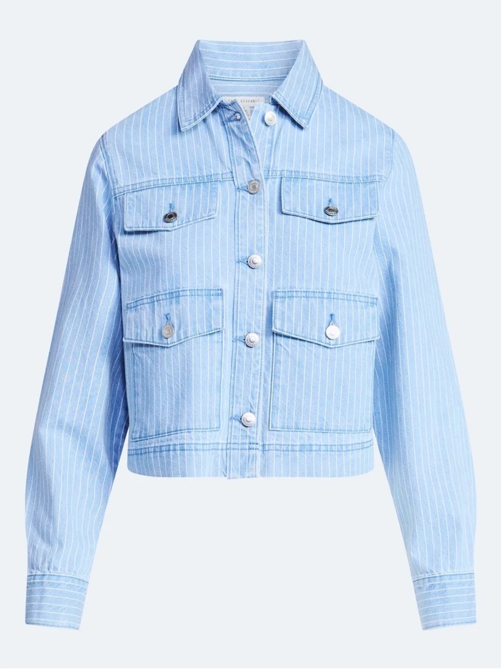 Collared denim jacket